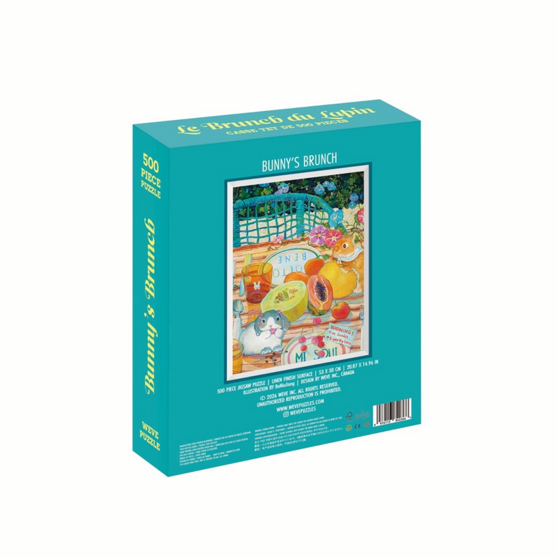WEVE Puzzle: Bunny's Brunch - 500 Piece Puzzle