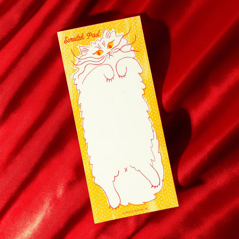 Bromstad Printing Co. Scratch Pad Cat - Risograph Notepad