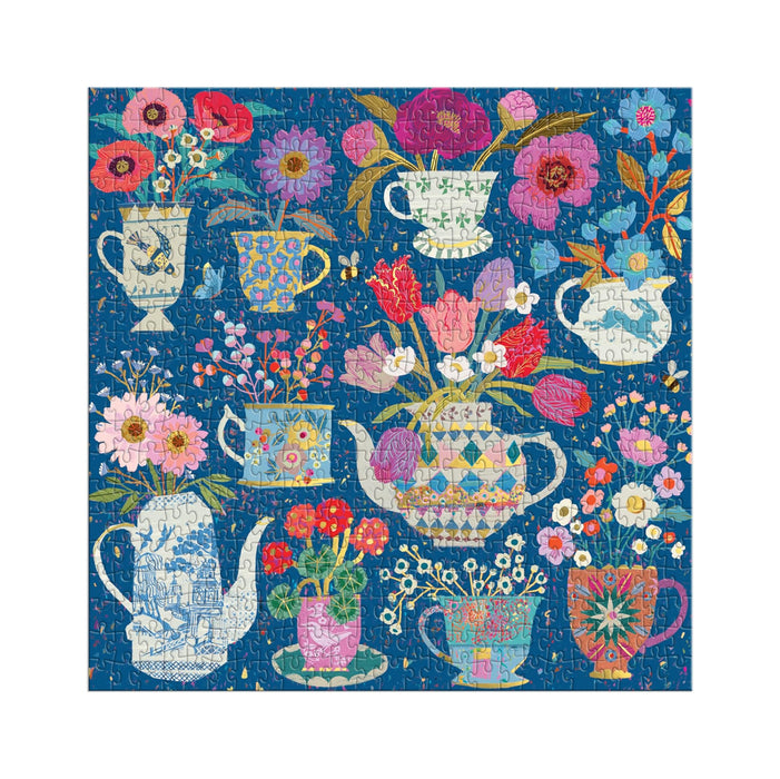 Galison: Victoria Ball Potted Teacups 500 Piece puzzle