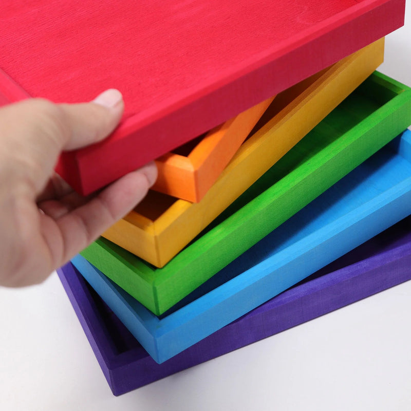 Grimm's - Frames, Wooden Rainbow Set (6PCS)