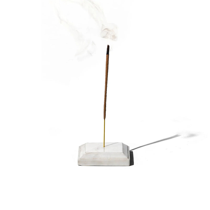 PUEBCO Marble Incense Holder Square