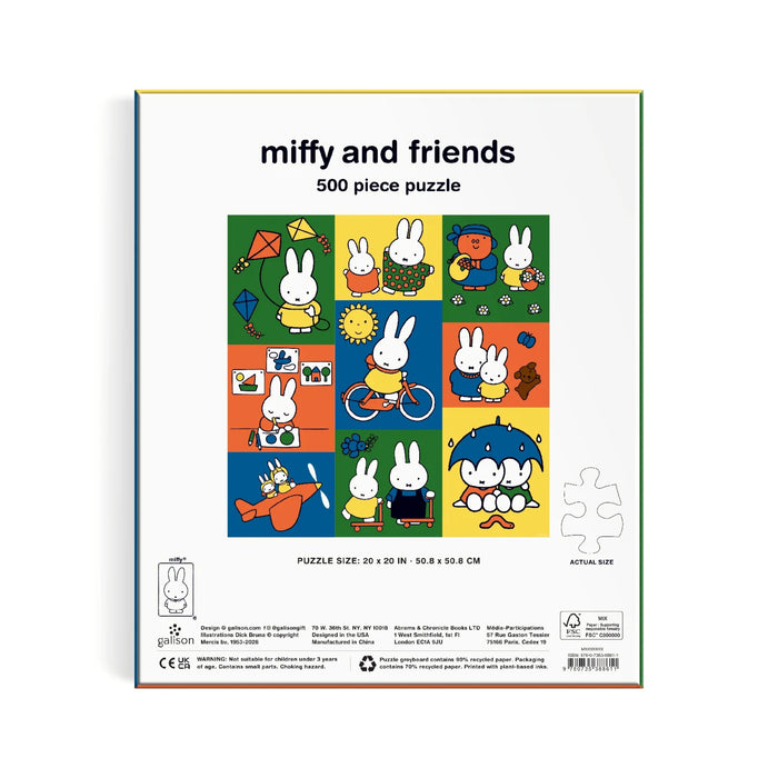 Galison: Miffy and Friends 500 Piece Puzzle