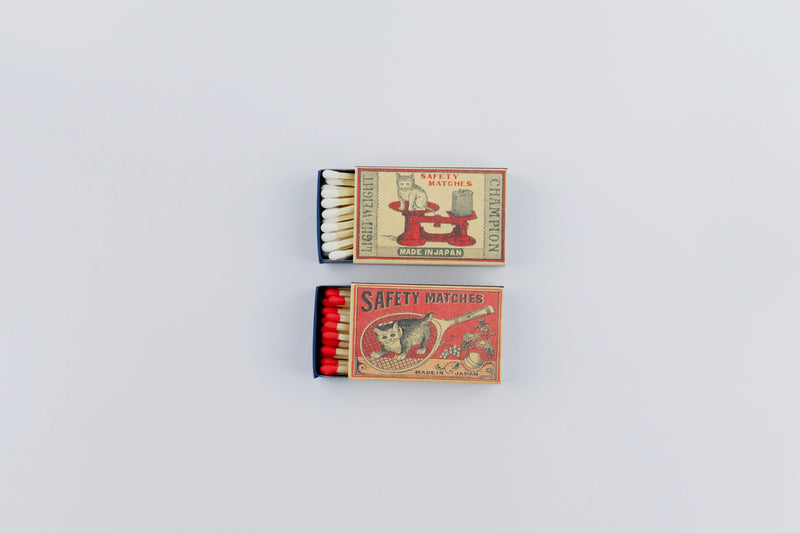 M.D.F. Retro Safety Matches Assorted Box - Family Pets