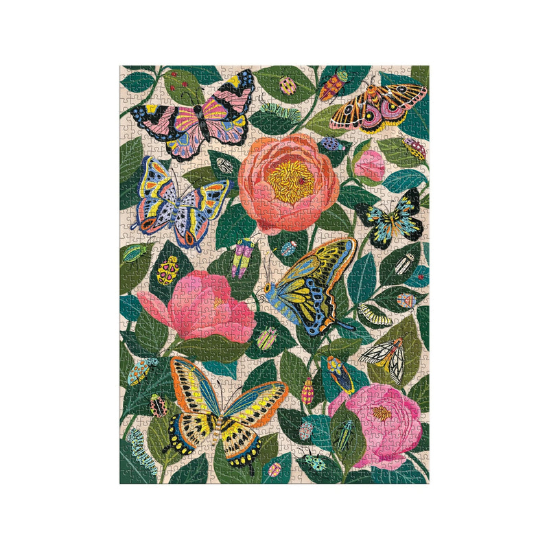 Galison: Between the Blooms 1000 Piece Puzzle
