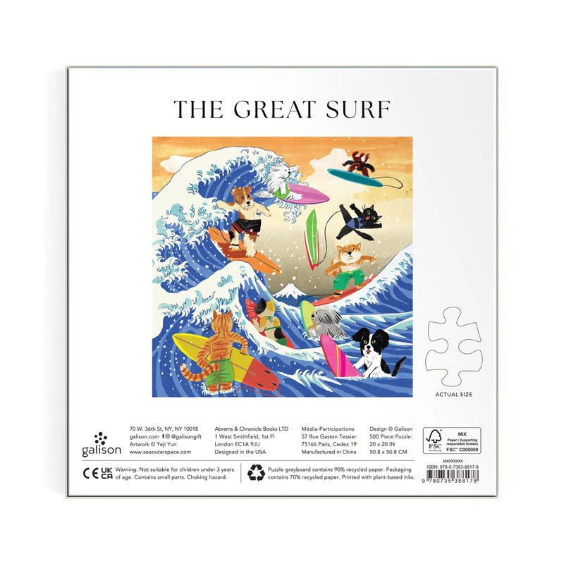 Galison: The Great Surf 500 Piece Puzzle