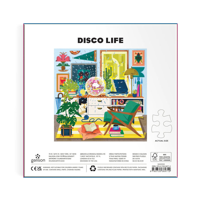 Galison: Disco Life 500 Piece Foil Puzzle