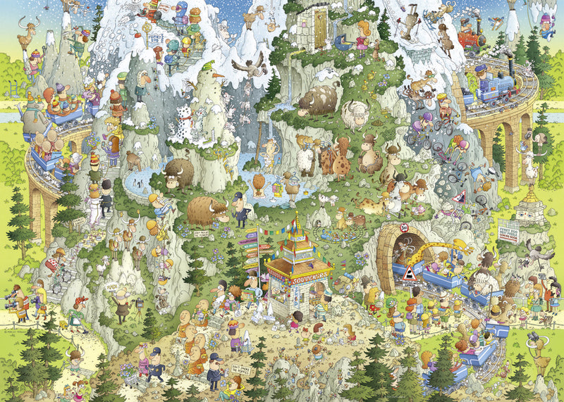 Heye Funky Zoo, Himalayan Habitat, 1000 Pieces