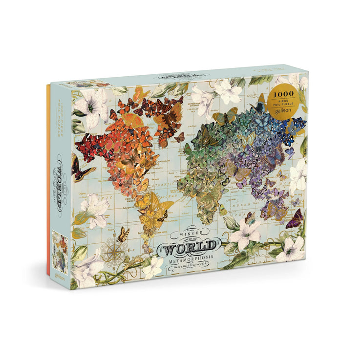 Galison: Winged Metamorphosis 1000 Piece Foil Puzzle
