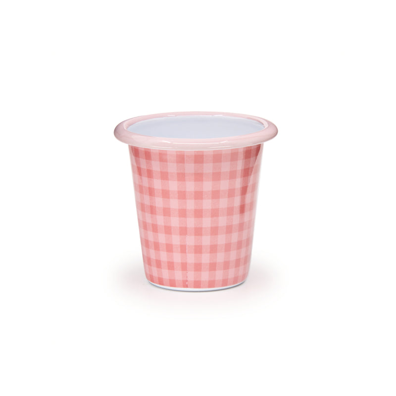 Crow Canyon Max Humphrey X CCH Plaid Enamelware 10 oz Short Tumbler