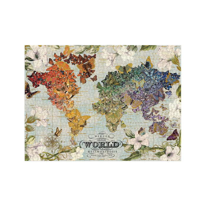 Galison: Winged Metamorphosis 1000 Piece Foil Puzzle