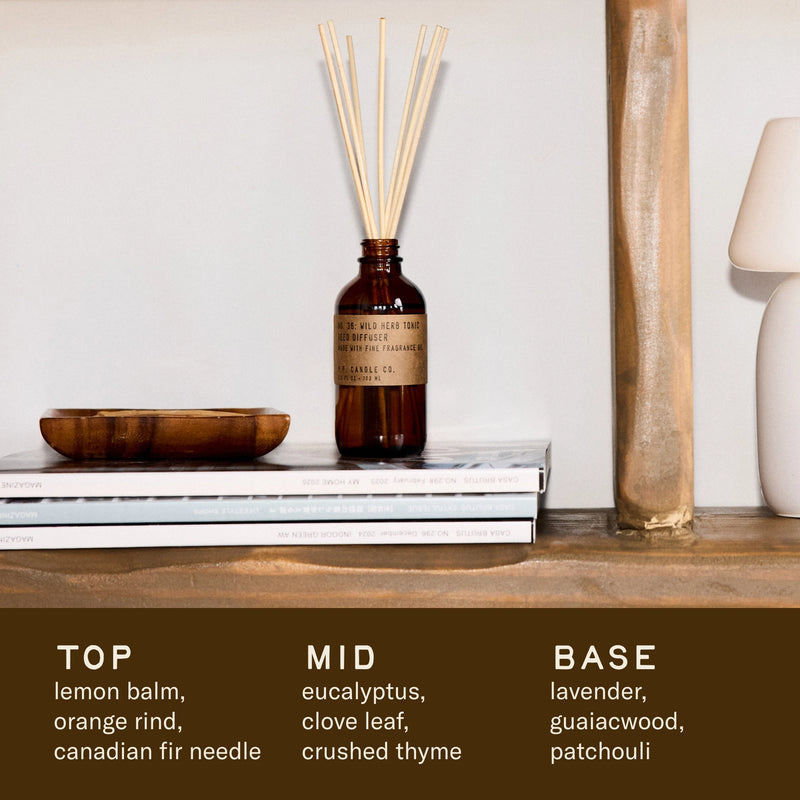 P.F. CANDLE CO. Wild Herb Tonic Reed Diffuser