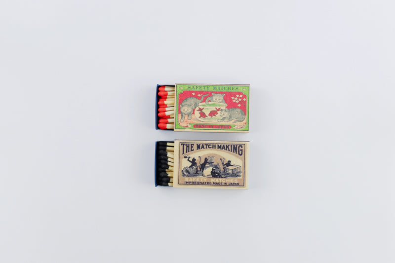 M.D.F. Retro Safety Matches Assorted Box - Family Pets