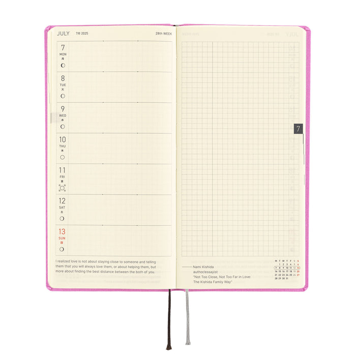 Hobonichi Techo 2025 Weeks MEGA Colors - Sweet Purple