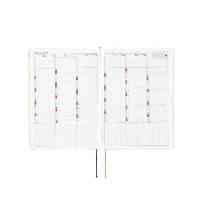 Hobonichi Techo 2025 HON A6 Slash - Ivory