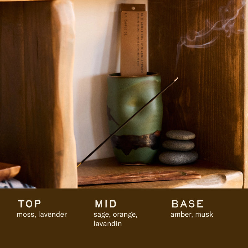 P.F. CANDLE CO. Incense No.11: Amber & Moss