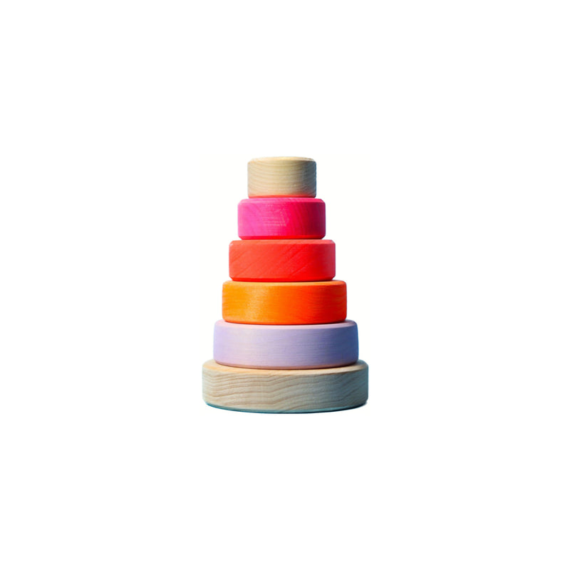 Grimm's Small Conical Tower Neon Pink