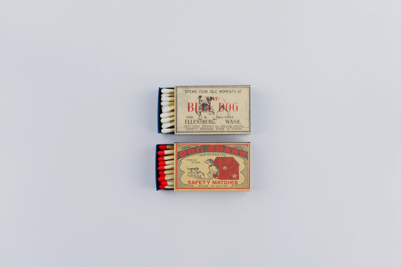 M.D.F. Retro Safety Matches Assorted Box - Family Pets