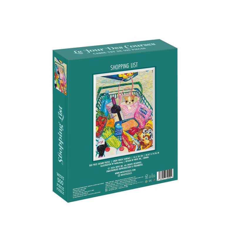 WEVE Puzzle: Shopping List - 500 Piece Puzzle