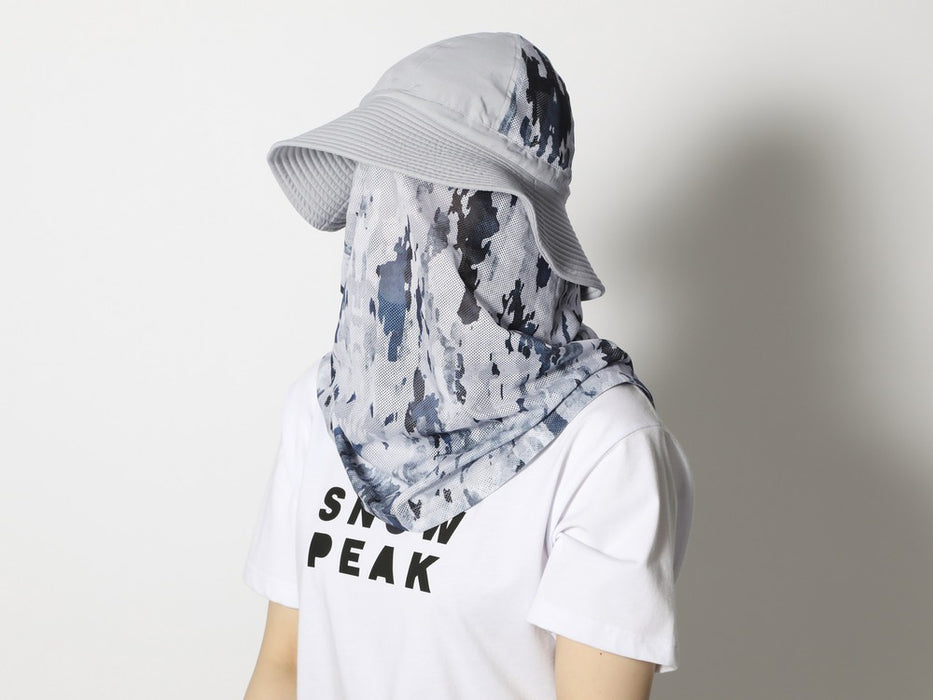 Snow Peak Printed Insect Shield Hat Lightgrey