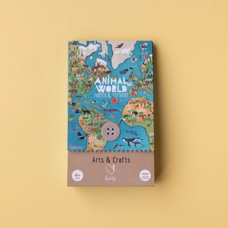 Londji Activity - Animal World: Poster & Stickers