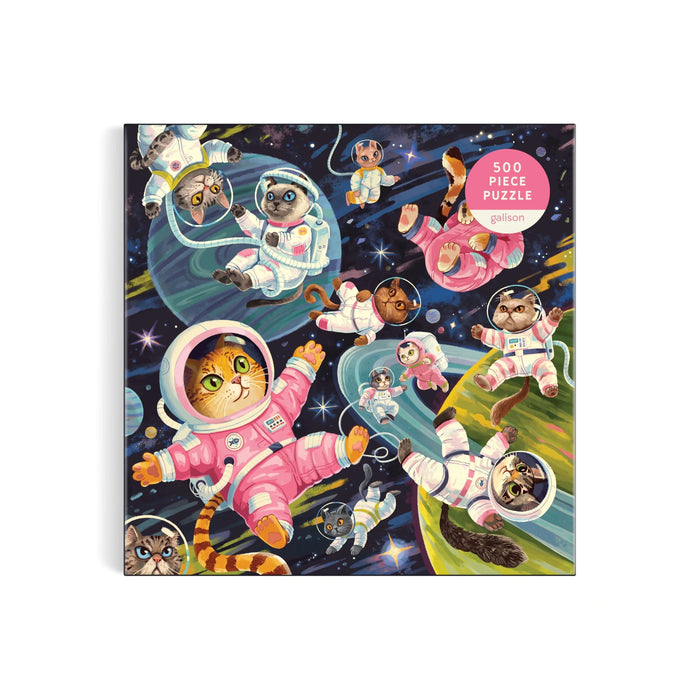 Galison: A Space Meowdyssey 500 Piece Puzzle