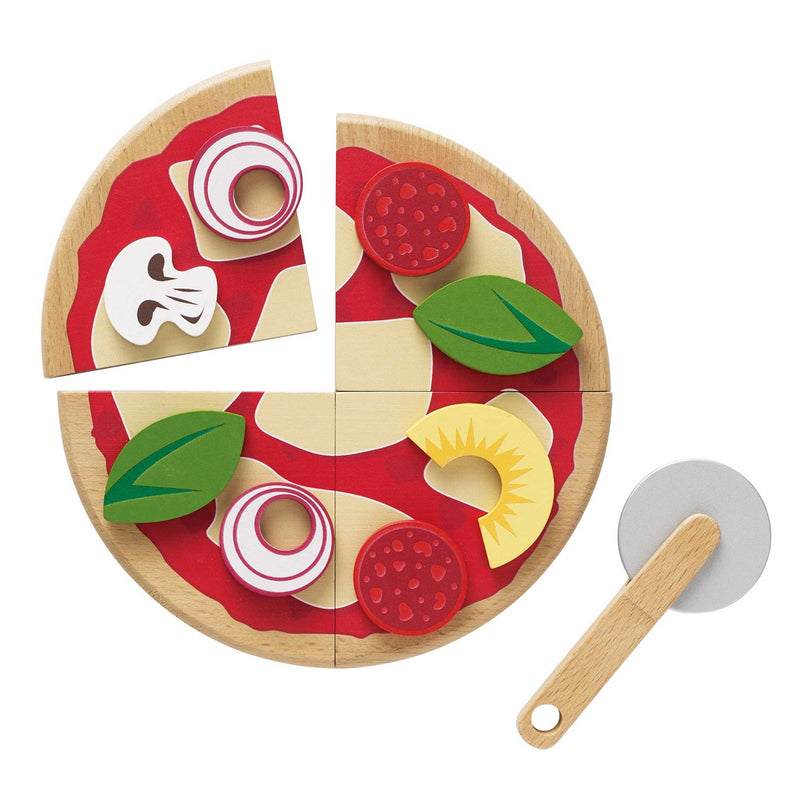 Le Toy Van Pizza & Toppings With Slice Cutter