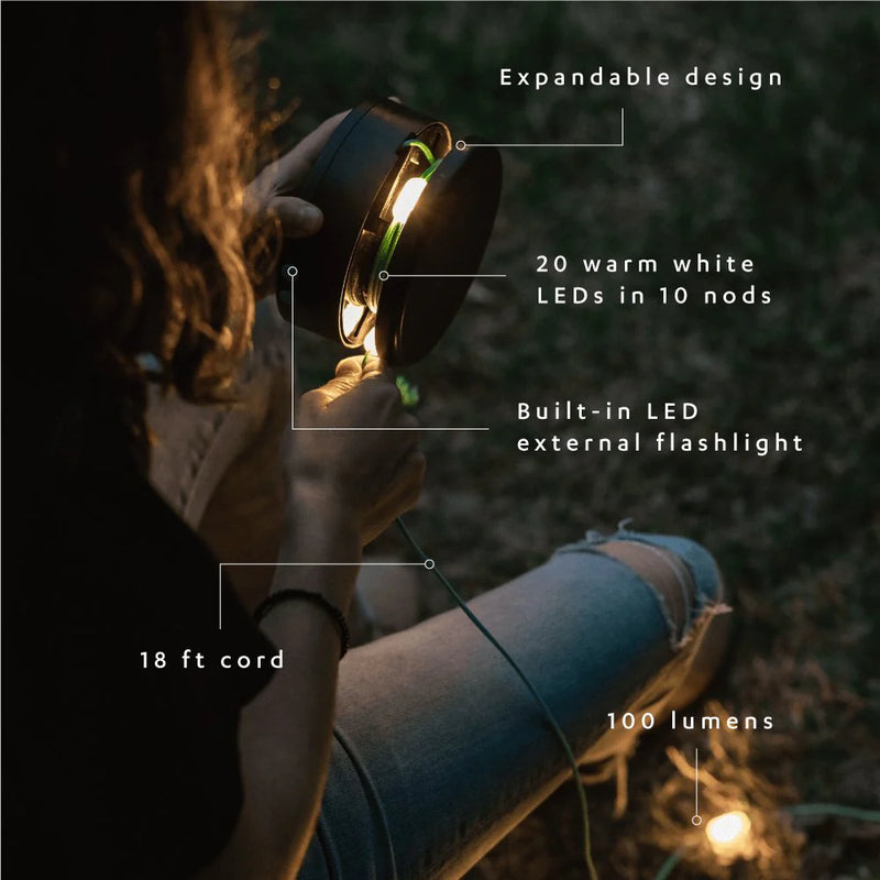 Luci Solar String Lights:  Warm White 18'
