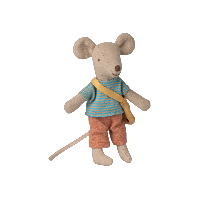 Maileg Little Brother Mouse with Bag
