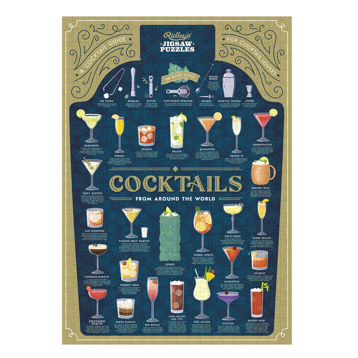 Ridley's Game - Cocktail Lover's 500-Piece Jigsaw Puzzle