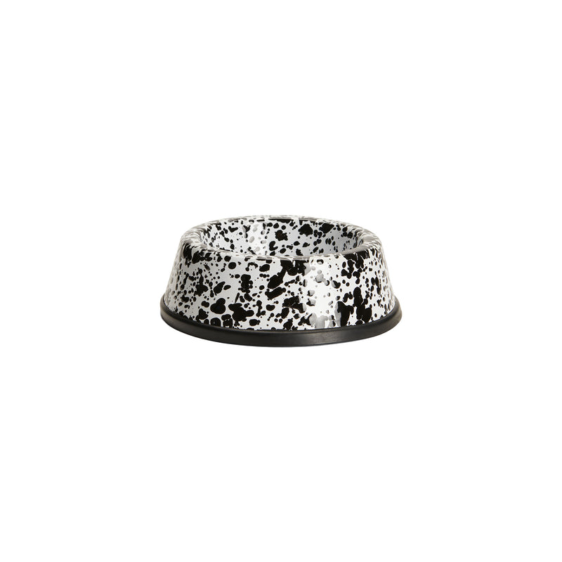 Crow Canyon Splatter Enamelware Small Pet Bowl