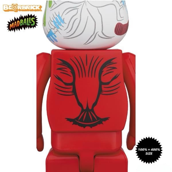 MadBalls Oculus Orbus 100% & 400% Be@rbrick Set by Medicom Toy