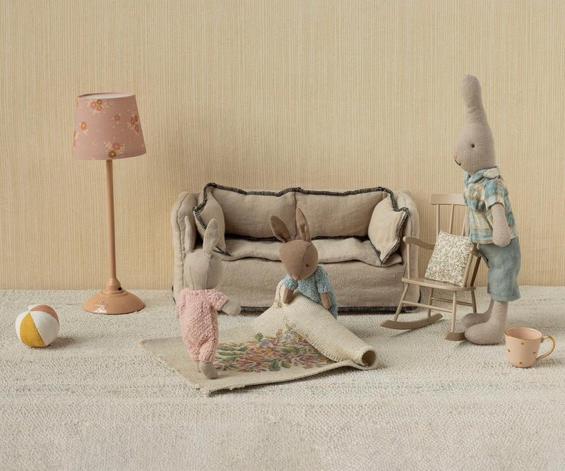 Maileg Floor lamp, Miniature - Dark powder