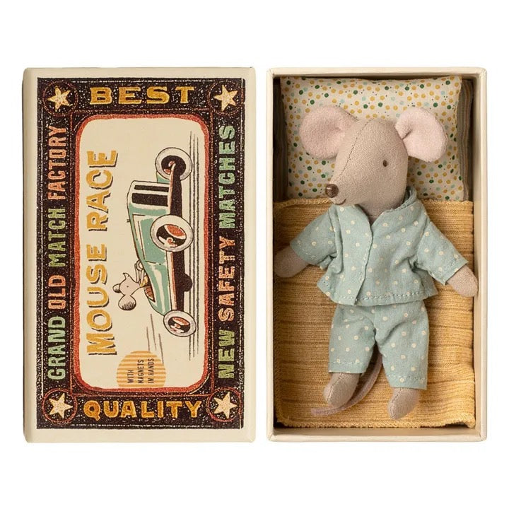 Maileg Little Brother Mouse in Matchbox