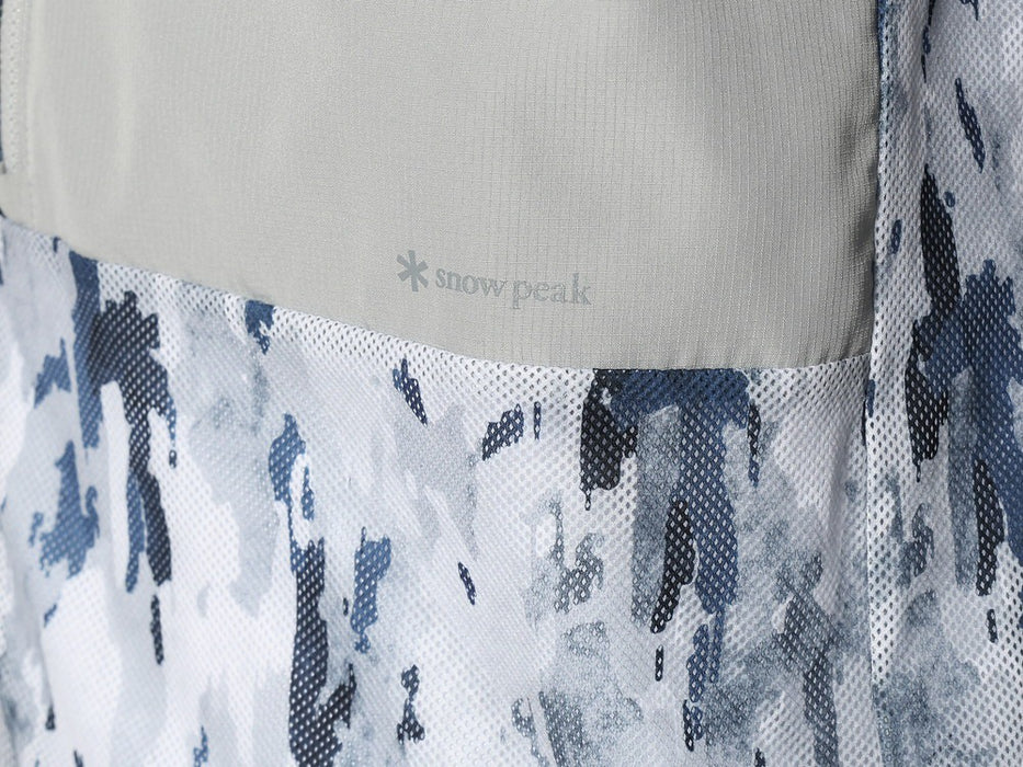 Snow Peak Printed Insect Shield Mesh Jacket - Light Grey