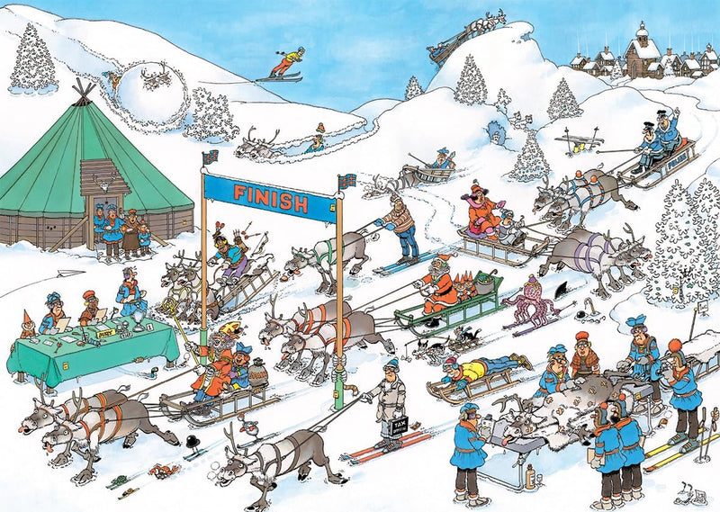 Jan van Haasteren - Reindeer Race (500 pieces)