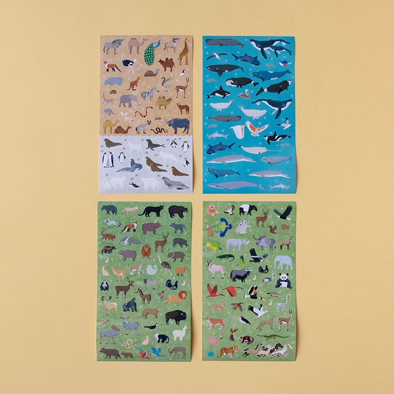 Londji Activity - Animal World: Poster & Stickers