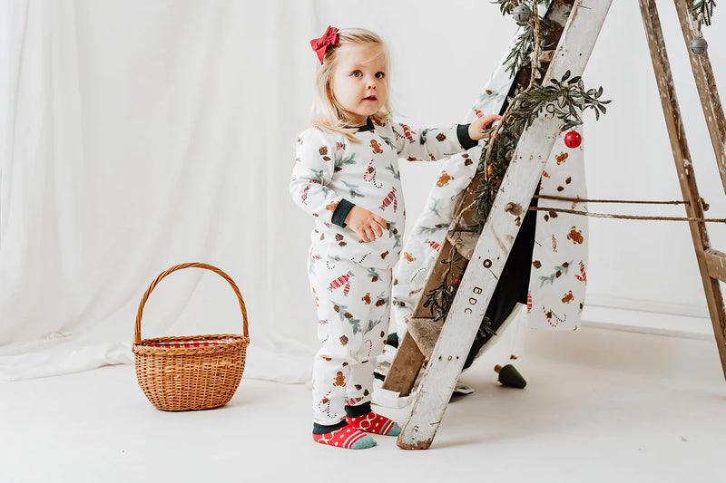 Long Sleeve Two-Piece PJ Set (Organic Cotton) - Christmas Day!