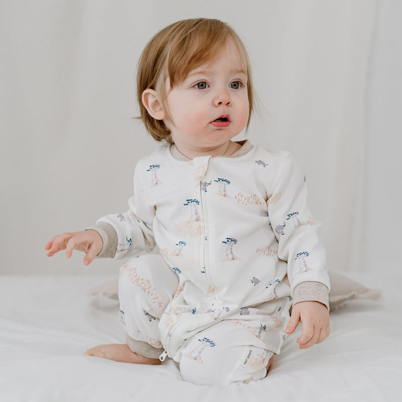 Long Sleeve Romper (Organic Cotton) - Baby Baobabs