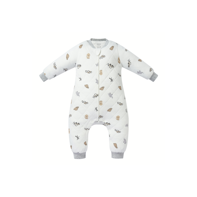 Quilted Long Sleeve Romper (Bamboo Jersey) - Safawhee!