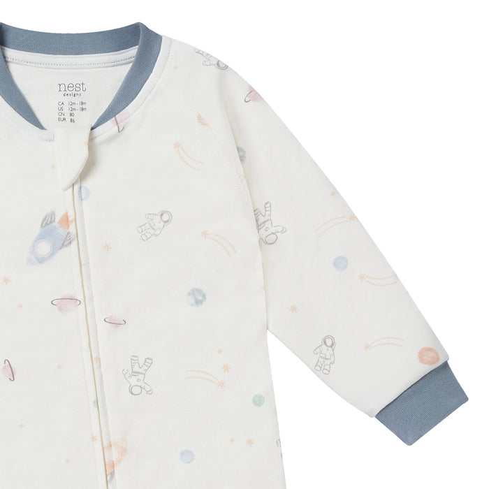 Long Sleeve Footless Sleeper (Organic Cotton) - Up and Away!