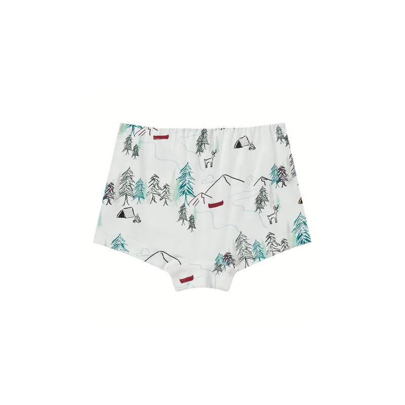 Girls Boy Short Underwear (2 Pack, Bamboo) - Forest Fun