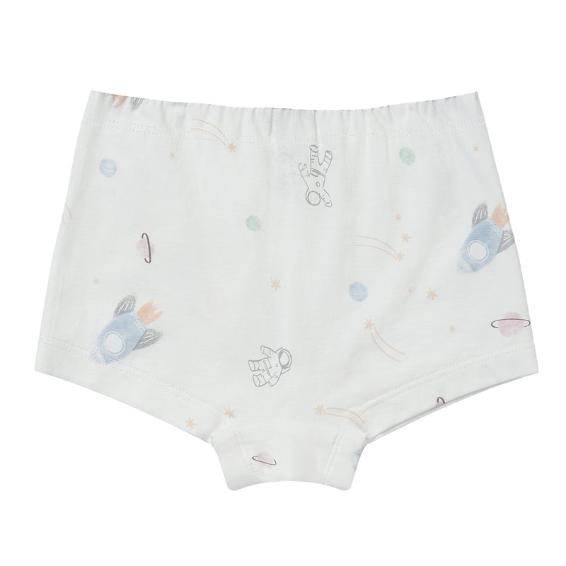 Girls Boy Short Underwear (2 Pack, Bamboo) - To Infinity!