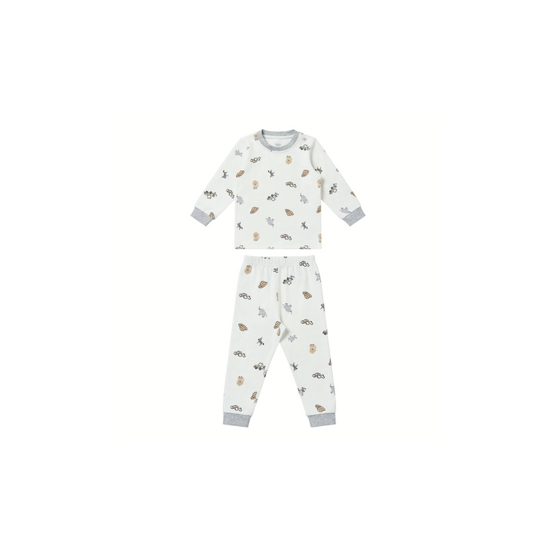 Long Sleeve Two-Piece PJ Set (Organic Cotton) - Safawhee!