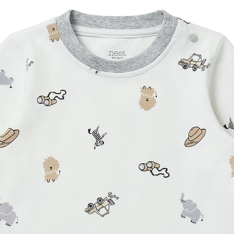 Long Sleeve Two-Piece PJ Set (Organic Cotton) - Safawhee!