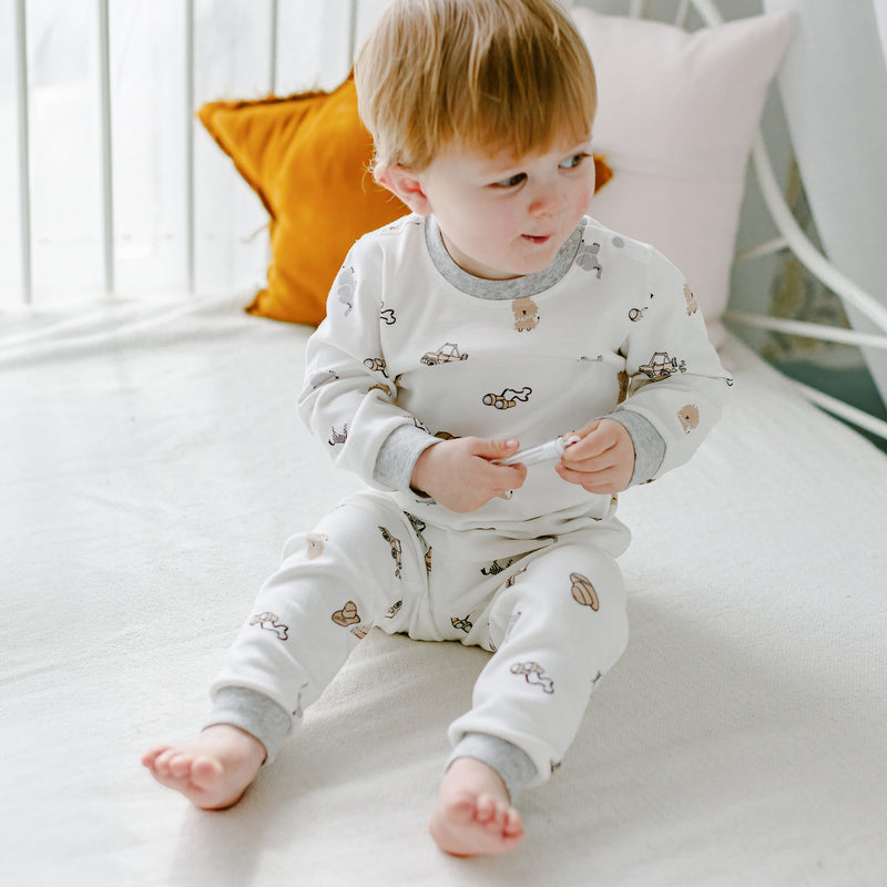 Long Sleeve Two-Piece PJ Set (Organic Cotton) - Safawhee!