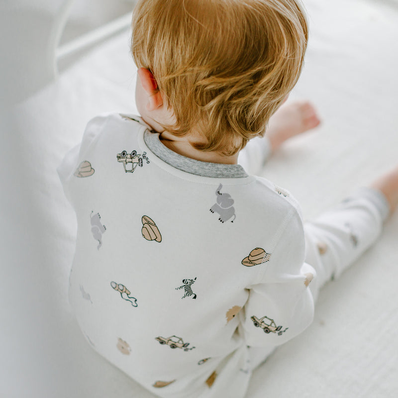 Long Sleeve Two-Piece PJ Set (Organic Cotton) - Safawhee!