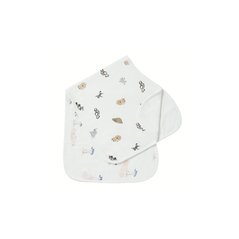 Bamboo Burp 'n Bib (2 Pack) - Savanna Secrets