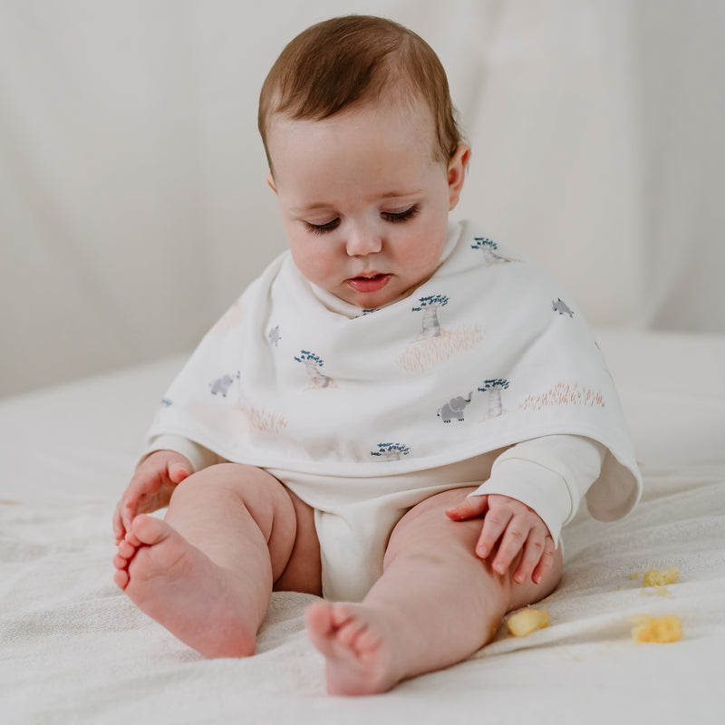 Bamboo Burp 'n Bib (2 Pack) - Savanna Secrets