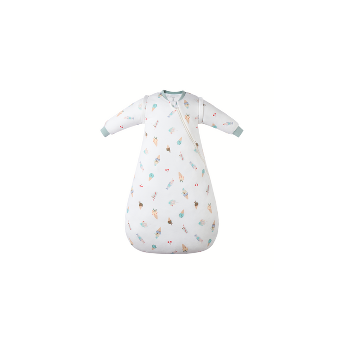 Removable Long Sleeve Sleep Bag 1.0 TOG (Organic Cotton) - Ice Cream Summer