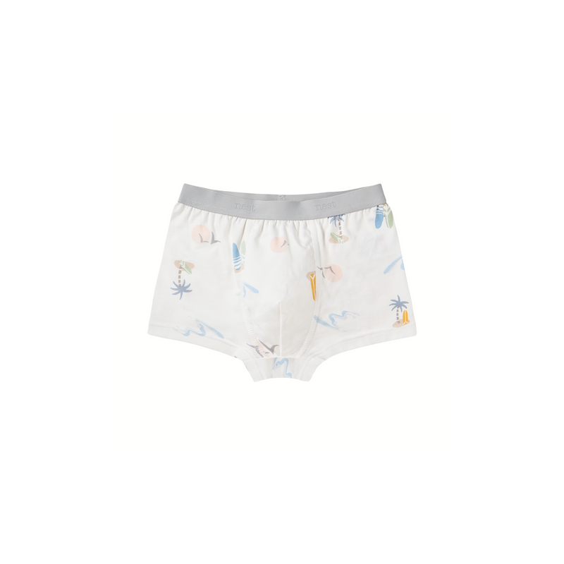 Boys Boxer Briefs Underwear (2 Pack, Bamboo) - Surf Camp